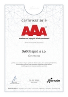 DAKR má nejvyšší rating AAA